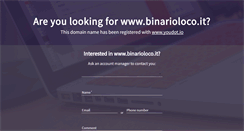 Desktop Screenshot of binarioloco.it