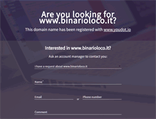 Tablet Screenshot of binarioloco.it